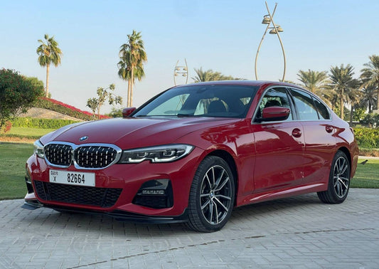 Bmw 330I Red 2020 or alternative - California Luxury Car Rental LLC